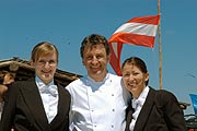 Der Kärntner 2-Sterne Starkoch Hans Hass (Tantris) kochte auf (Foto: Ingrid Grossmann)